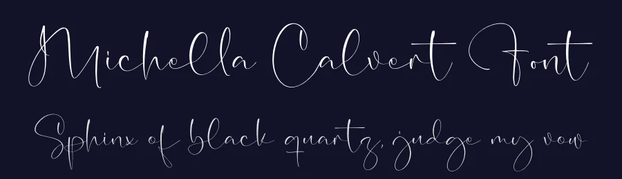 Michella Calvert Font by letterfabric — Script Handwritten Font — thumbnail 2