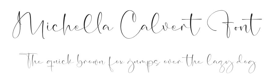 Michella Calvert Font by letterfabric — Script Handwritten Font