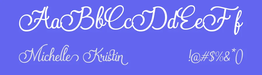 Michelle Kristin Script Font by Pollux of Geminorum — Script Handwritten Font — thumbnail 3