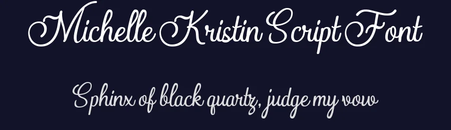 Michelle Kristin Script Font by Pollux of Geminorum — Script Handwritten Font — thumbnail 2