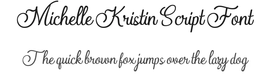 Michelle Kristin Script Font by Pollux of Geminorum — Script Handwritten Font