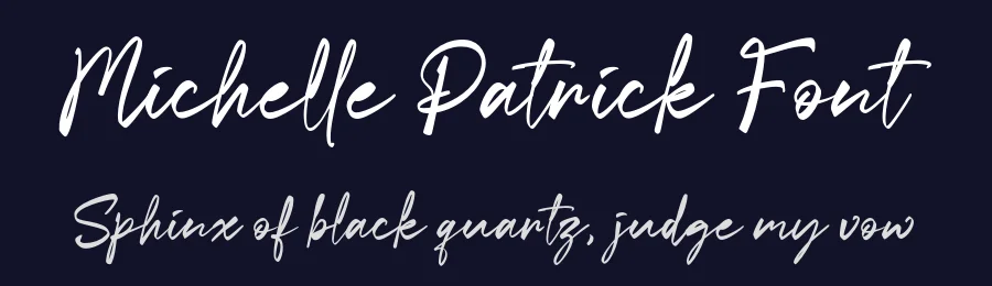 Michelle Patrick Font by grezlinestudio — Script Handwritten Font — thumbnail 2