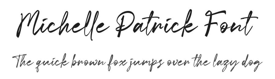 Michelle Patrick Font by grezlinestudio — Script Handwritten Font