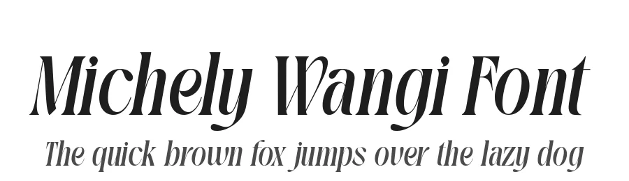 Michely Wangi Font by alit design — Serif Font