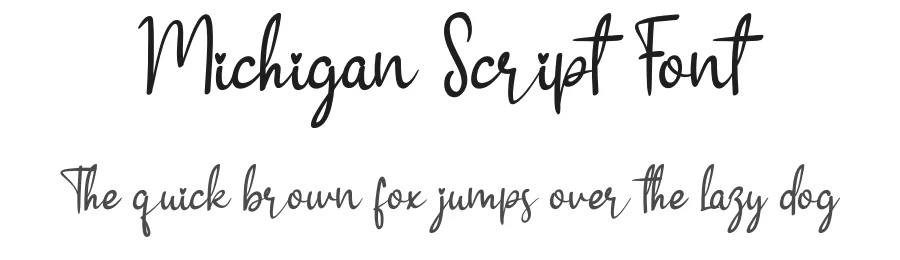 Michigan Script Font by creativeletter — Script Handwritten Font