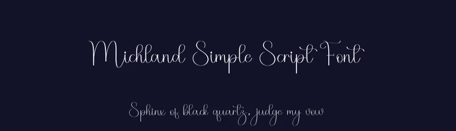 Michland Simple Script Font by freshtypeink — Script Handwritten Font — thumbnail 2