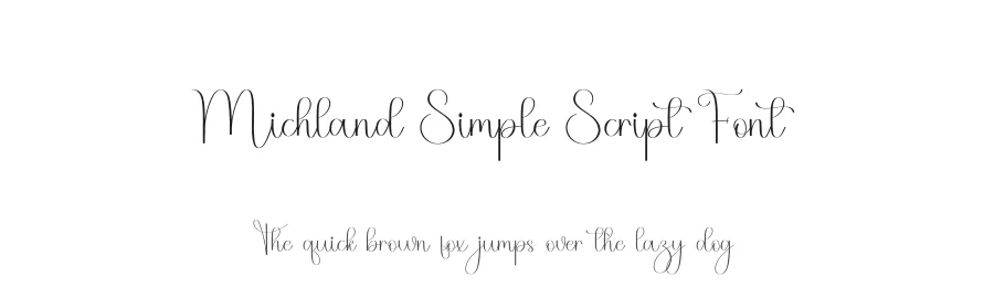Michland Simple Script Font by freshtypeink — Script Handwritten Font