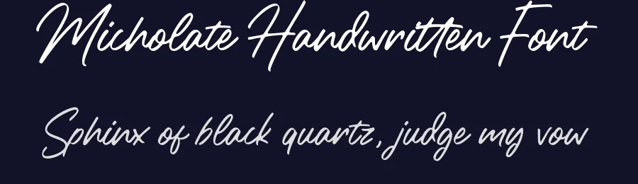 Micholate Handwritten Font by Letteralle — Script Handwritten Font — thumbnail 2
