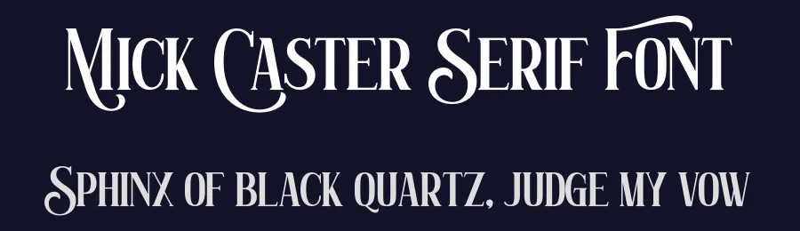 Mick Caster Serif Font by fontkong — Serif Font — thumbnail 2