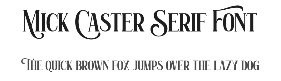 Mick Caster Serif Font by fontkong — Serif Font