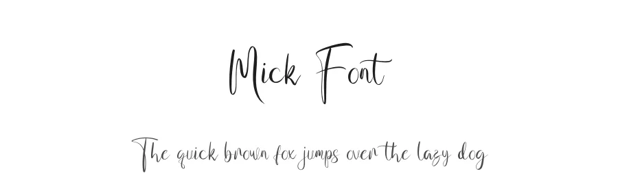 Mick Font by khalwastudio — Script Handwritten Font