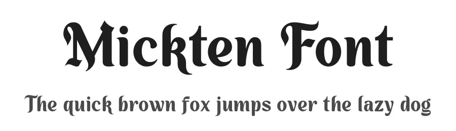 Mickten Font by Sronstudio — Display Font