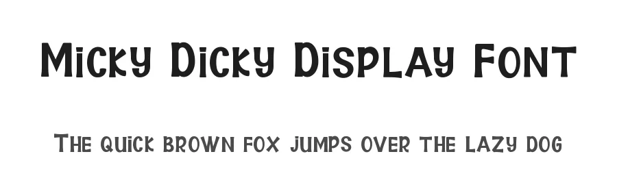 Micky Dicky Display Font by Graphicxell — Display Font