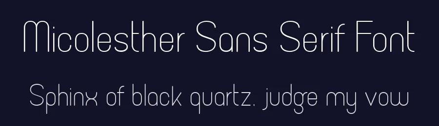 Micolesther Sans Serif Font by Namara Creative Studio — Sans Serif Font — thumbnail 2
