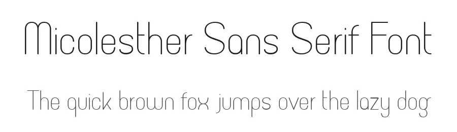 Micolesther Sans Serif Font by Namara Creative Studio — Sans Serif Font