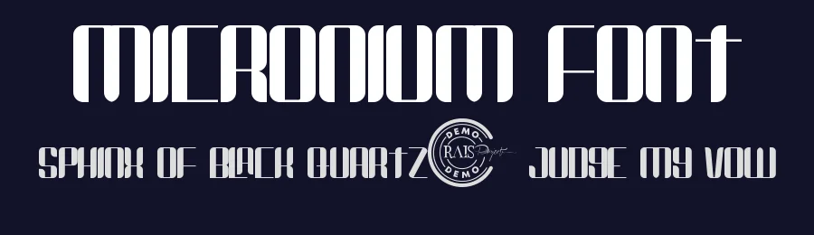Micronium Font by RaisProject — Sans Serif Font — thumbnail 2