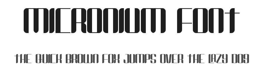 Micronium Font by RaisProject β Sans Serif Font