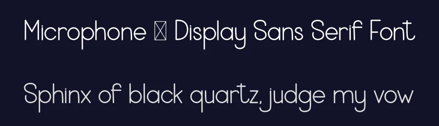 Microphone – Display Sans Serif Font by freshtypeink — Display Font — thumbnail 2