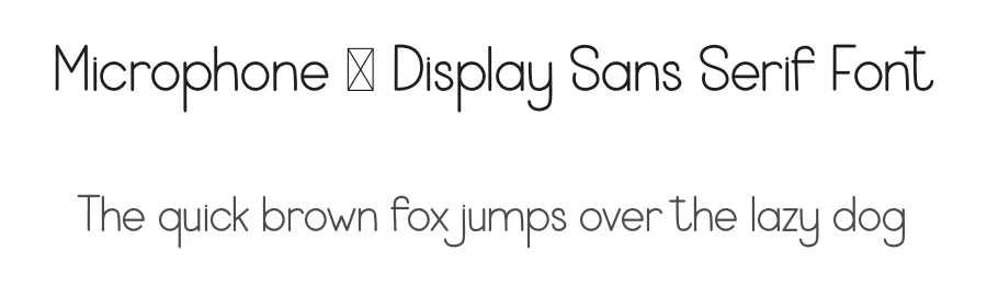 Microphone – Display Sans Serif Font by freshtypeink — Display Font