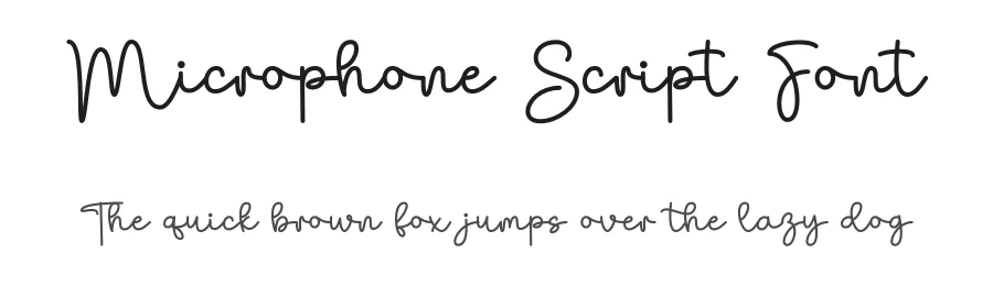 Microphone Script Font by DN Creative — Script Handwritten Font