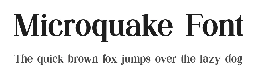 Microquake Font by UICreative — Serif Font