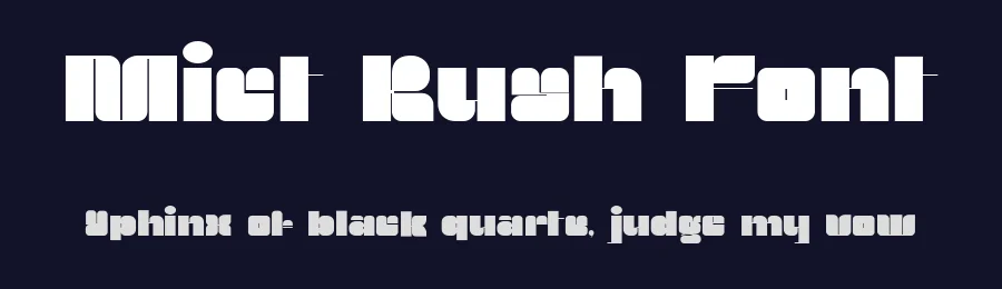 Mict Rush Font by Imoodev — Display Font — thumbnail 2