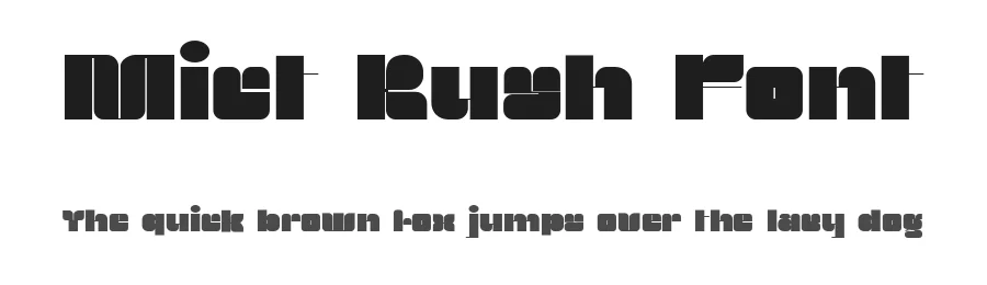 Mict Rush Font by Imoodev — Display Font