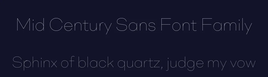 Mid Century Sans Font Family by Dharma Type — Sans Serif Font — thumbnail 2