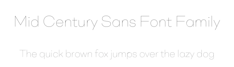 Mid Century Sans Font Family by Dharma Type — Sans Serif Font