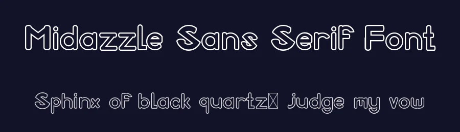 Midazzle Sans Serif Font by edricstudio — Sans Serif Font — thumbnail 2