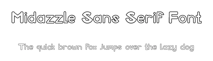 Midazzle Sans Serif Font by edricstudio — Sans Serif Font