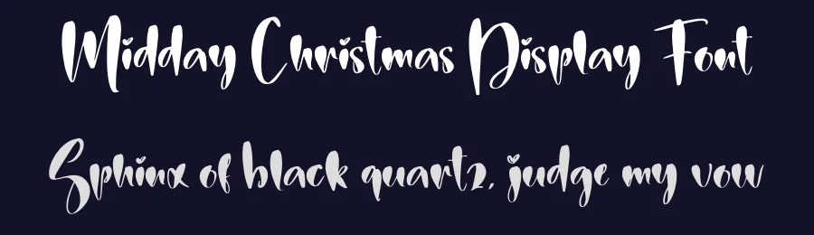 Midday Christmas Display Font by creativeletter — Script Handwritten Font — thumbnail 2