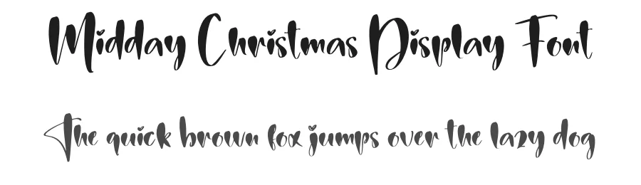 Midday Christmas Display Font by creativeletter — Script Handwritten Font