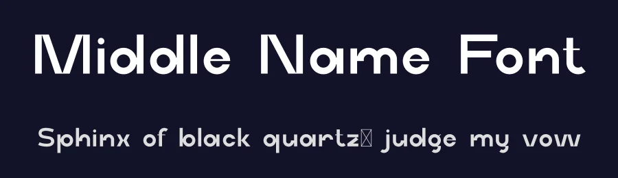 Middle Name Font by Graphicfresh — Sans Serif Font — thumbnail 2