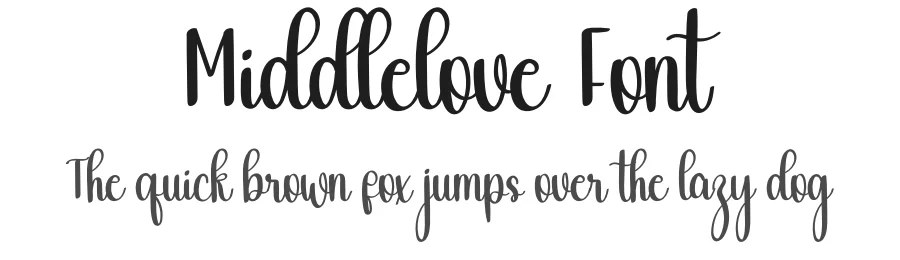 Middlelove Font by freshtypeink — Script Handwritten Font
