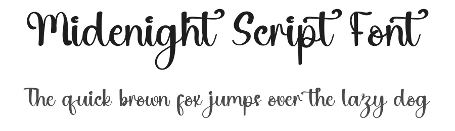Midenight Script Font by inermediaSTUDIO — Script Handwritten Font