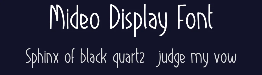 Mideo Display Font by Forberas Foundry — Decorative Font — thumbnail 2