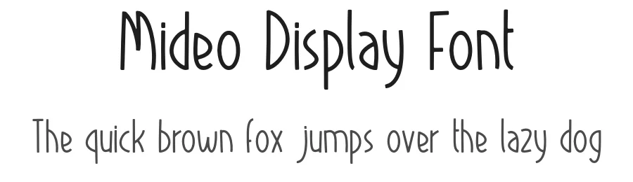 Mideo Display Font by Forberas Foundry — Decorative Font