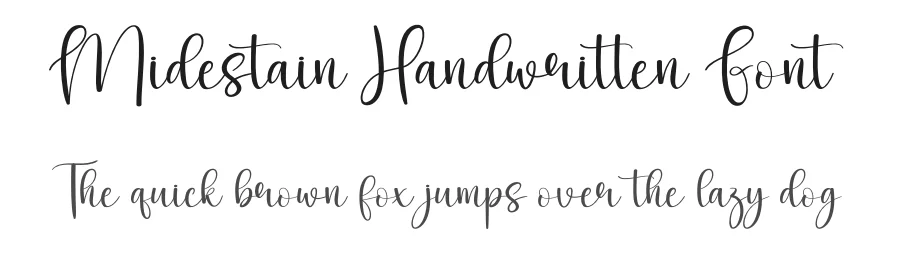 Midestain Handwritten Font by andikastudio — Script Handwritten Font