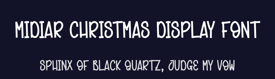 Midiar Christmas Display Font by creativeletter — Display Font — thumbnail 2