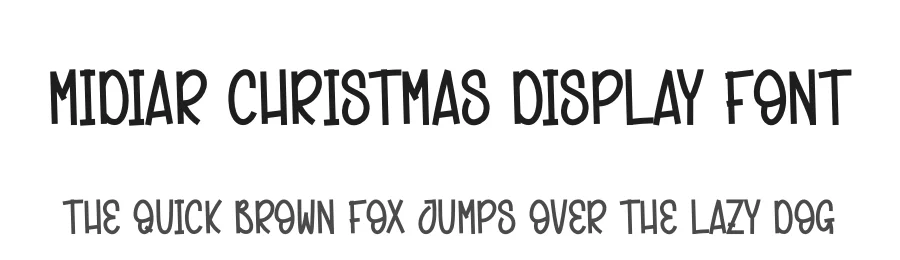 Midiar Christmas Display Font by creativeletter — Display Font