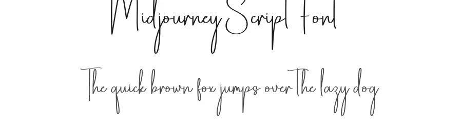 Midjourney Script Font by creativeletter — Script Handwritten Font