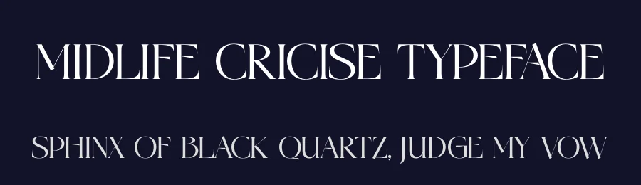 Midlife Cricise Typeface by timelesstype.co — Display Font — thumbnail 2