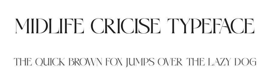 Midlife Cricise Typeface by timelesstype.co — Display Font