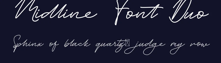 Midline Font Duo by CalligraphyFonts.net — Script Handwritten Font — thumbnail 2