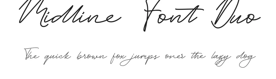 Midline Font Duo by CalligraphyFonts.net — Script Handwritten Font