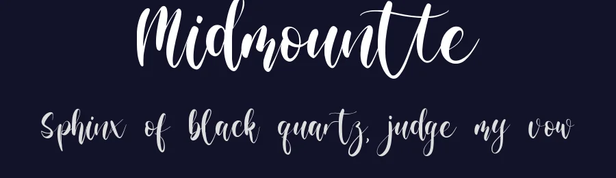 Midmountte by qwrtype — Script Handwritten Font — thumbnail 2