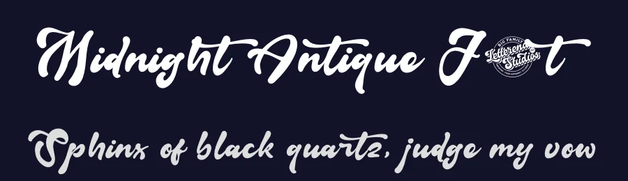 Midnight Antique Font by letterenastudios — Script Handwritten Font — thumbnail 2