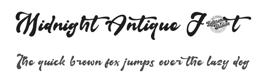 Midnight Antique Font by letterenastudios — Script Handwritten Font
