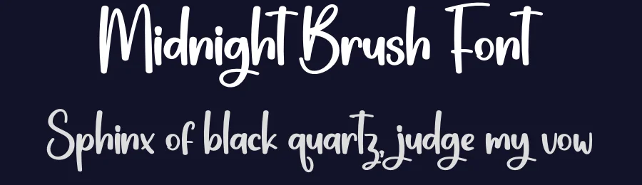 Midnight Brush Font by creativeletter — Script Handwritten Font — thumbnail 2